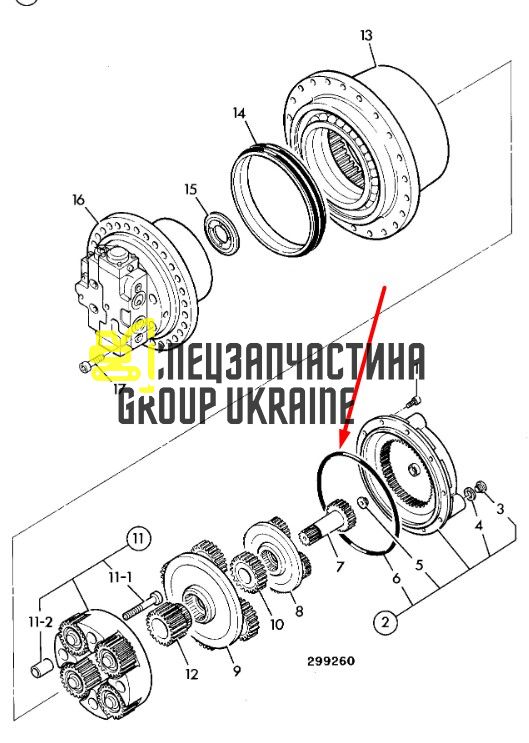 05/903819 Прокладка (О-кільце) JCB JS220LC