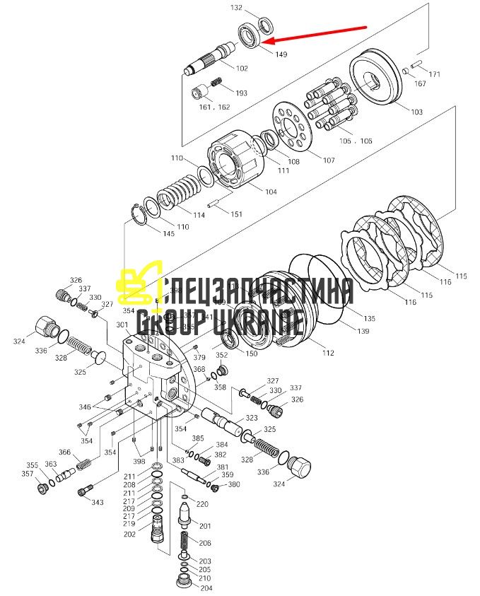1.230-00018 Друга планетарна передача Doosan SOLAR 300LC-7A