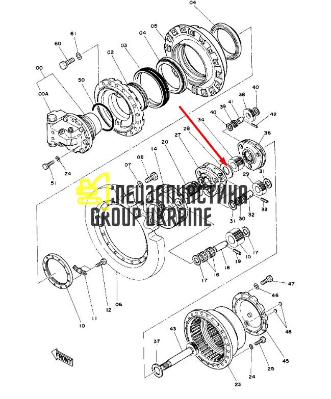 4183819 Шайба завзята HITACHI ZX240