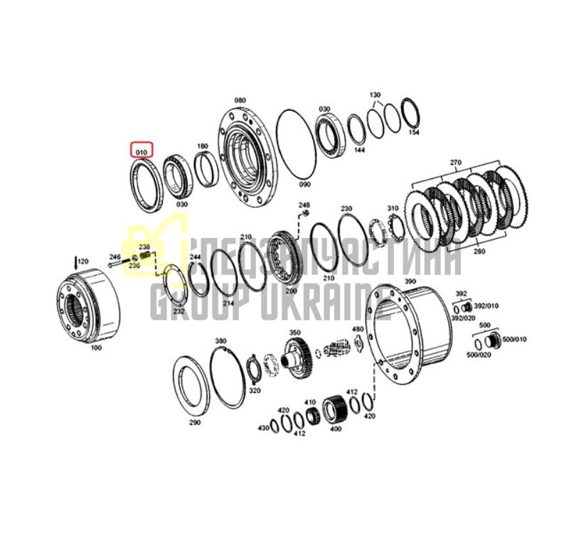 Придбати ZF 0734.309.401, ZGAQ-01266, 11710567, 0917801 Сальник маточини 167,8x198x13/17