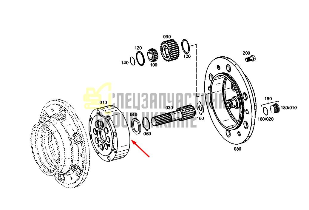 4472304093 (4472304203, 4472350022) Планетарна шестерня ZF