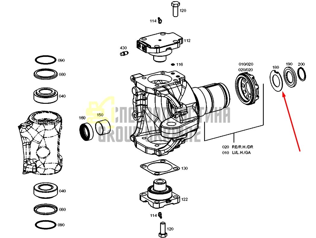 ZF 4472.398.017 Шайба форсунки завзята